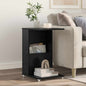 Side Table with Caster 40 x 35 x 60 cm Engineered Wood