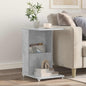 Side Table with Caster 40 x 35 x 60 cm Engineered Wood