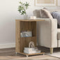 Side Table with Caster 40 x 35 x 60 cm Engineered Wood