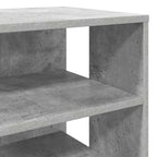 Armario Zapatero 2 pcs Gris Concreto Madera de ingeniería