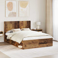 Estructura de cama con almacenamiento y cabecero