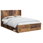 Estructura de cama con almacenamiento y cabecero