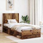 Estructura de cama con almacenamiento y cabecero