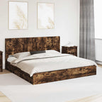 Estructura de cama con almacenamiento y cabecero 3 pcs