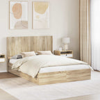 Estructura de cama con almacenamiento y cabecero 3 pcs
