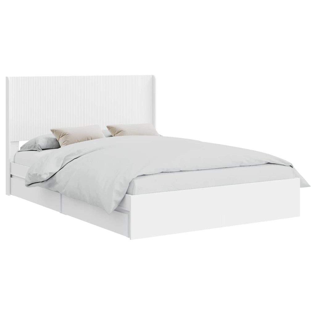 Estructura de cama con almacenamiento y cabecero 3 pcs