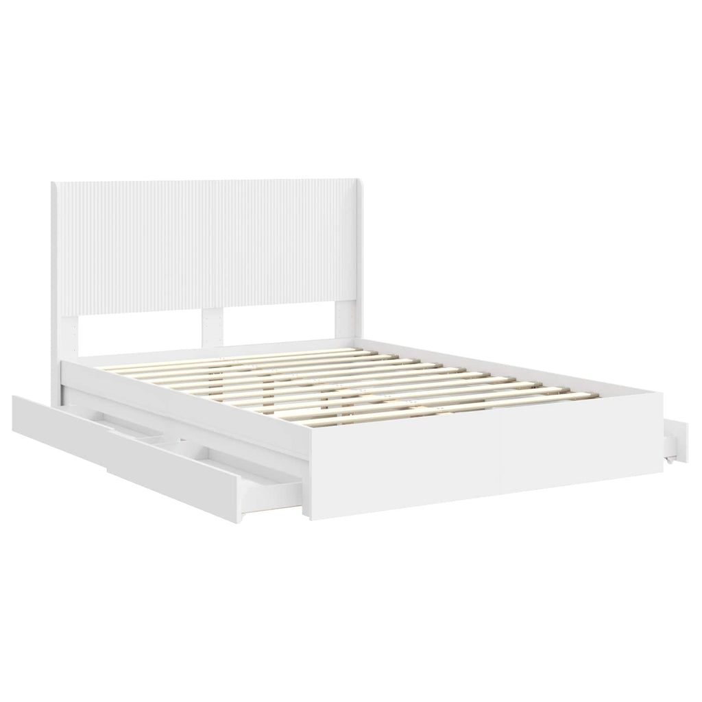 Estructura de cama con almacenamiento y cabecero 3 pcs
