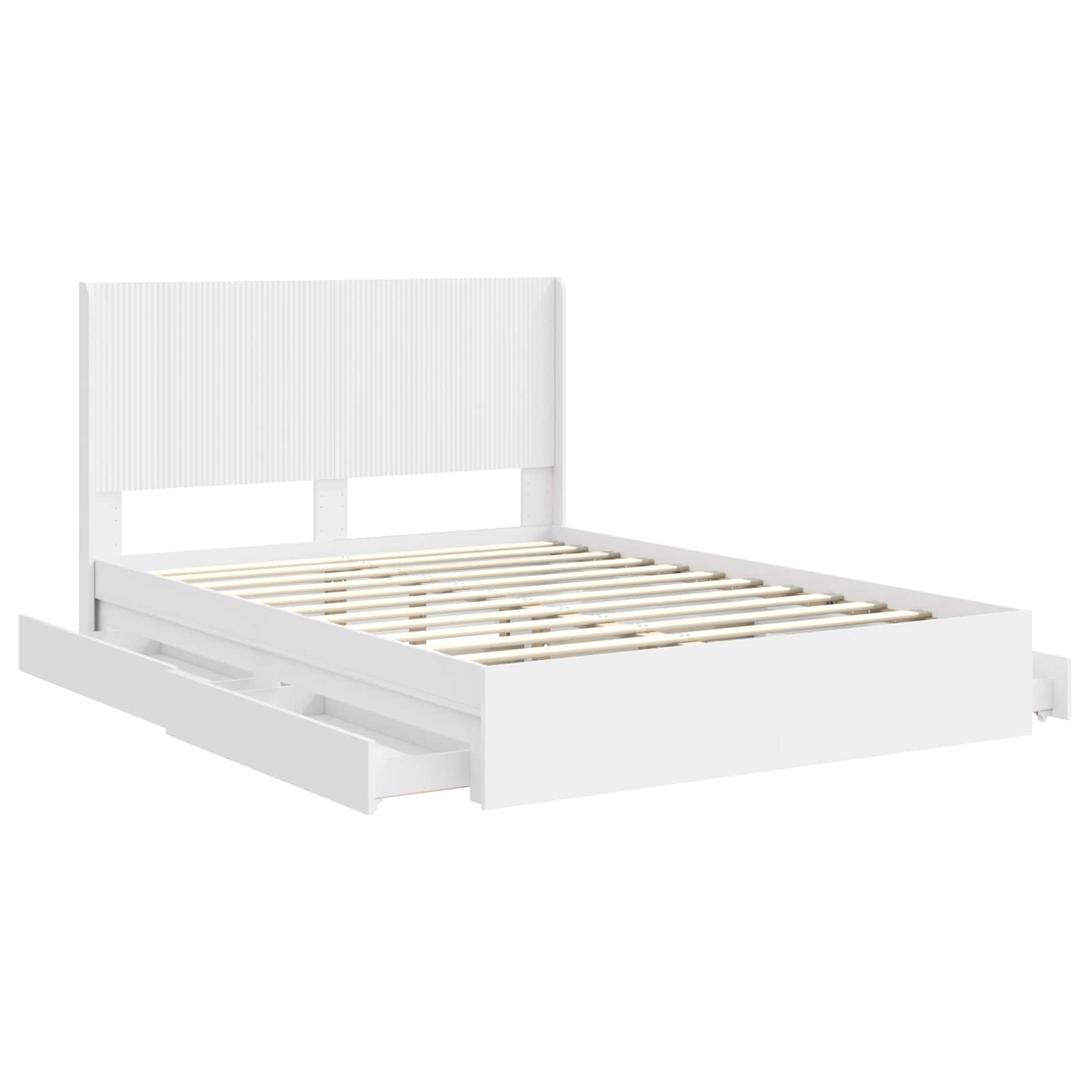 Estructura de cama con almacenamiento y cabecero 3 pcs