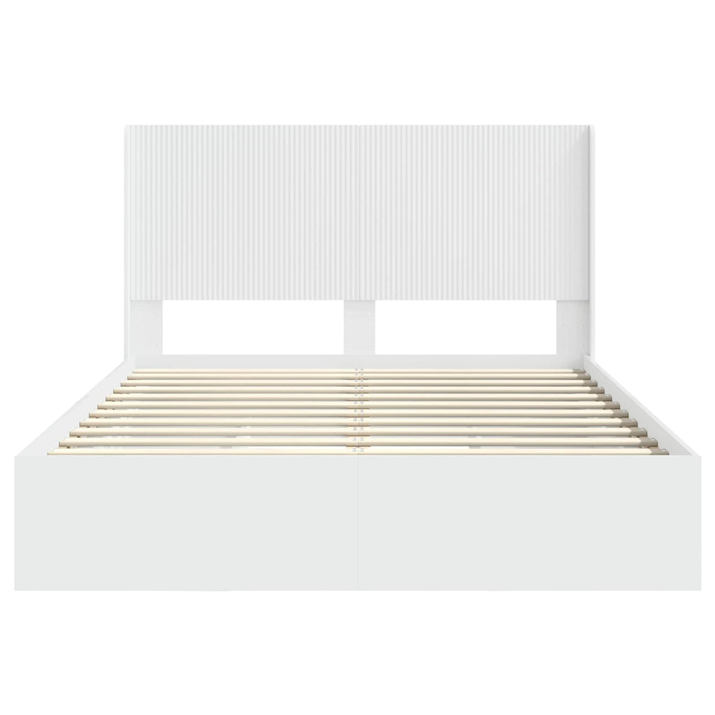 Estructura de cama con almacenamiento y cabecero 3 pcs