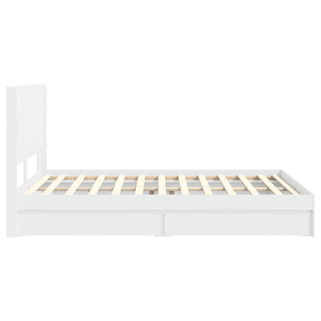 Estructura de cama con almacenamiento y cabecero 3 pcs