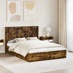 Estructura de cama con almacenamiento y cabecero 3 pcs
