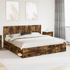 Estructura de cama con almacenamiento y cabecero