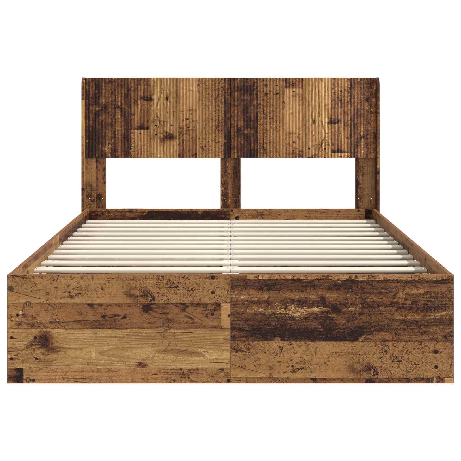 Estructura de cama con almacenamiento y cabecero