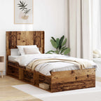 Estructura de cama con almacenamiento y cabecero