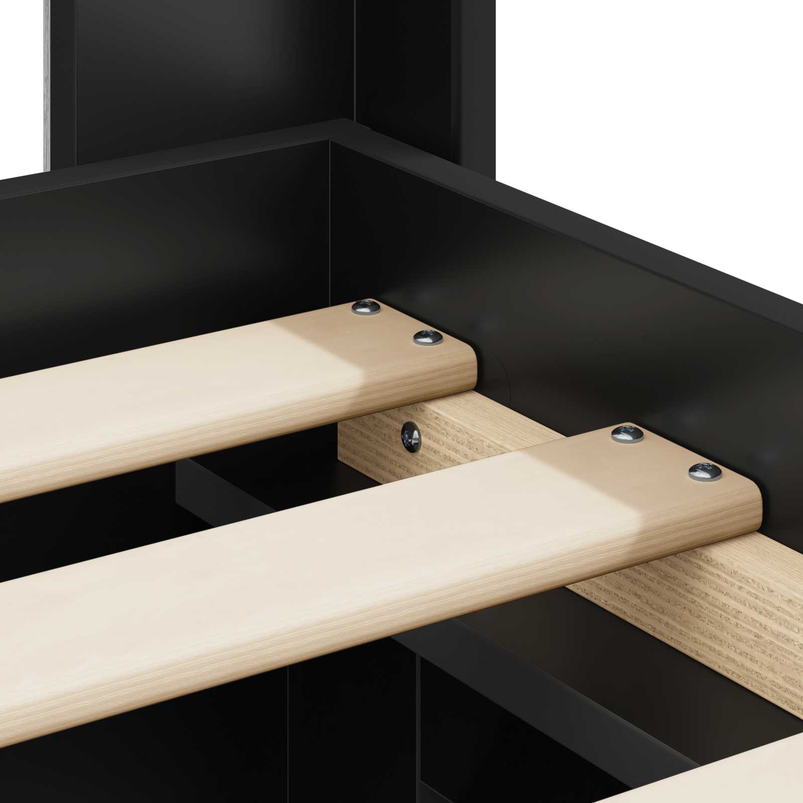 Estructura de cama con almacenamiento y cabecero 3 pcs