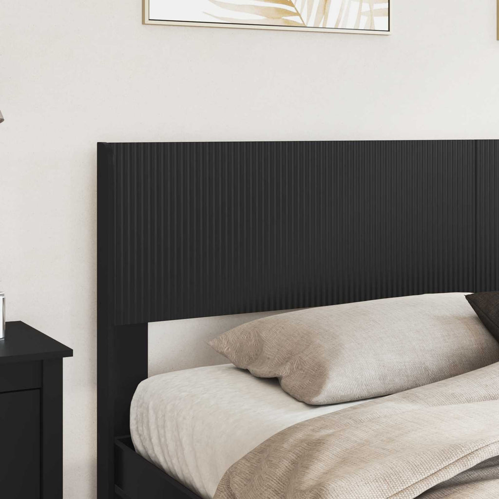 Estructura de cama con almacenamiento y cabecero 3 pcs
