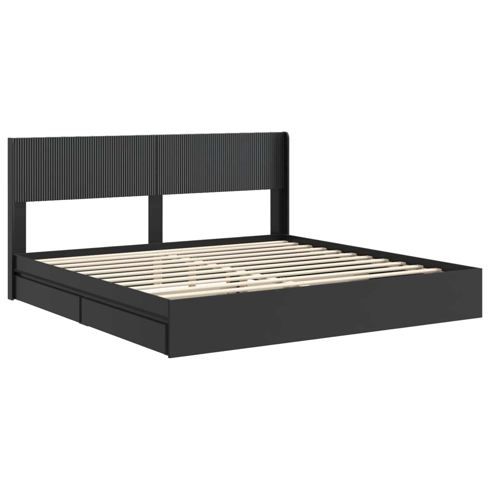 Estructura de cama con almacenamiento y cabecero 3 pcs