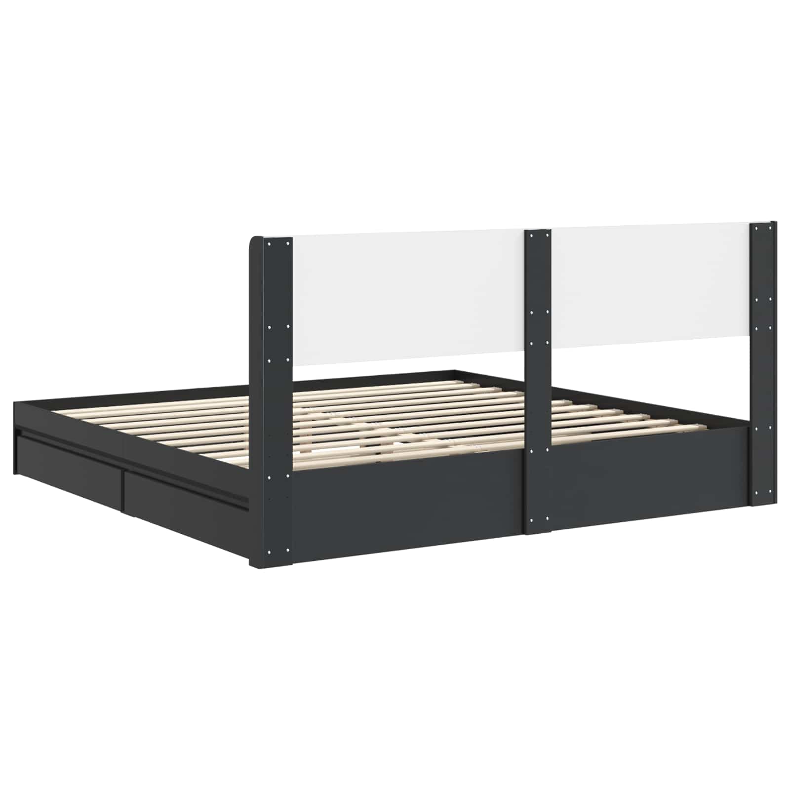 Estructura de cama con almacenamiento y cabecero 3 pcs