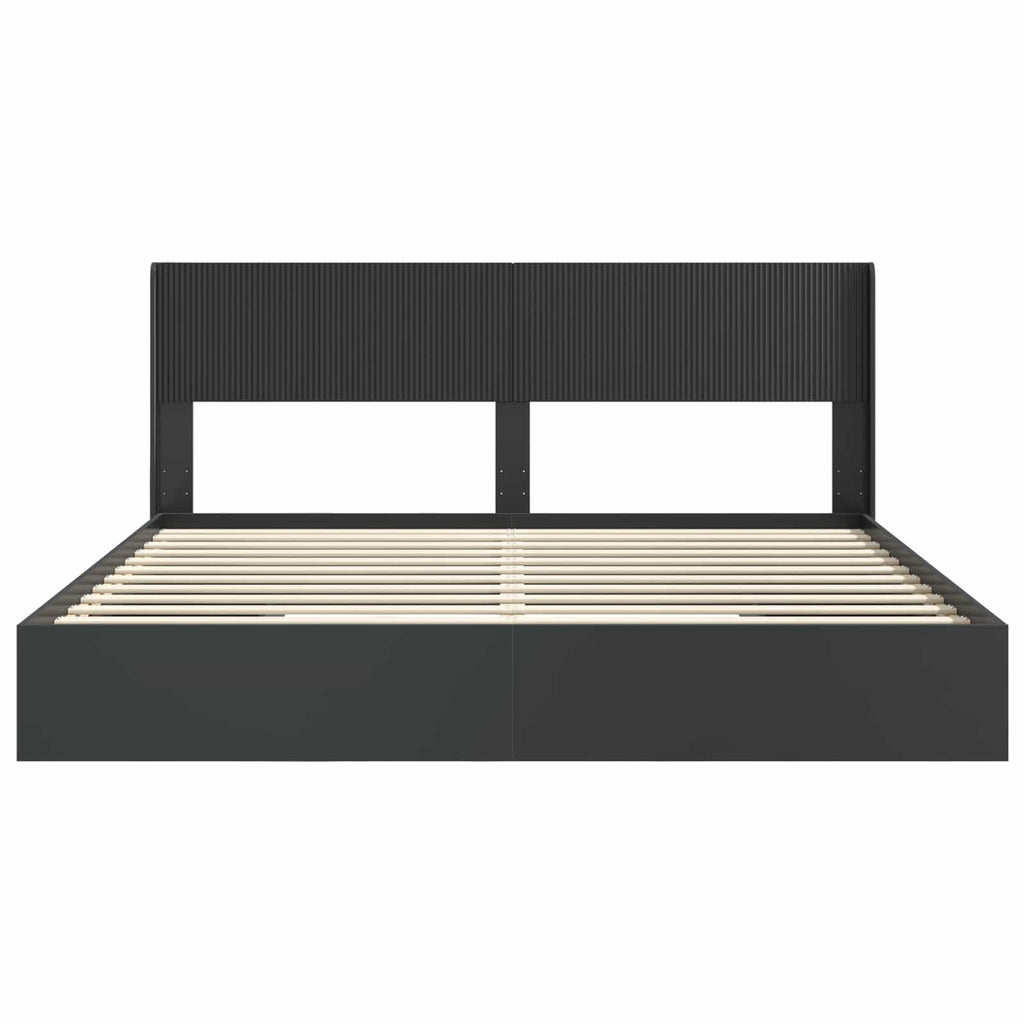 Estructura de cama con almacenamiento y cabecero 3 pcs