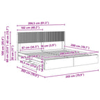 Estructura de cama con almacenamiento y cabecero 3 pcs