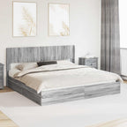 Estructura de cama con almacenamiento y cabecero 3 pcs
