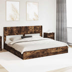 Estructura de cama con almacenamiento y cabecero 3 pcs