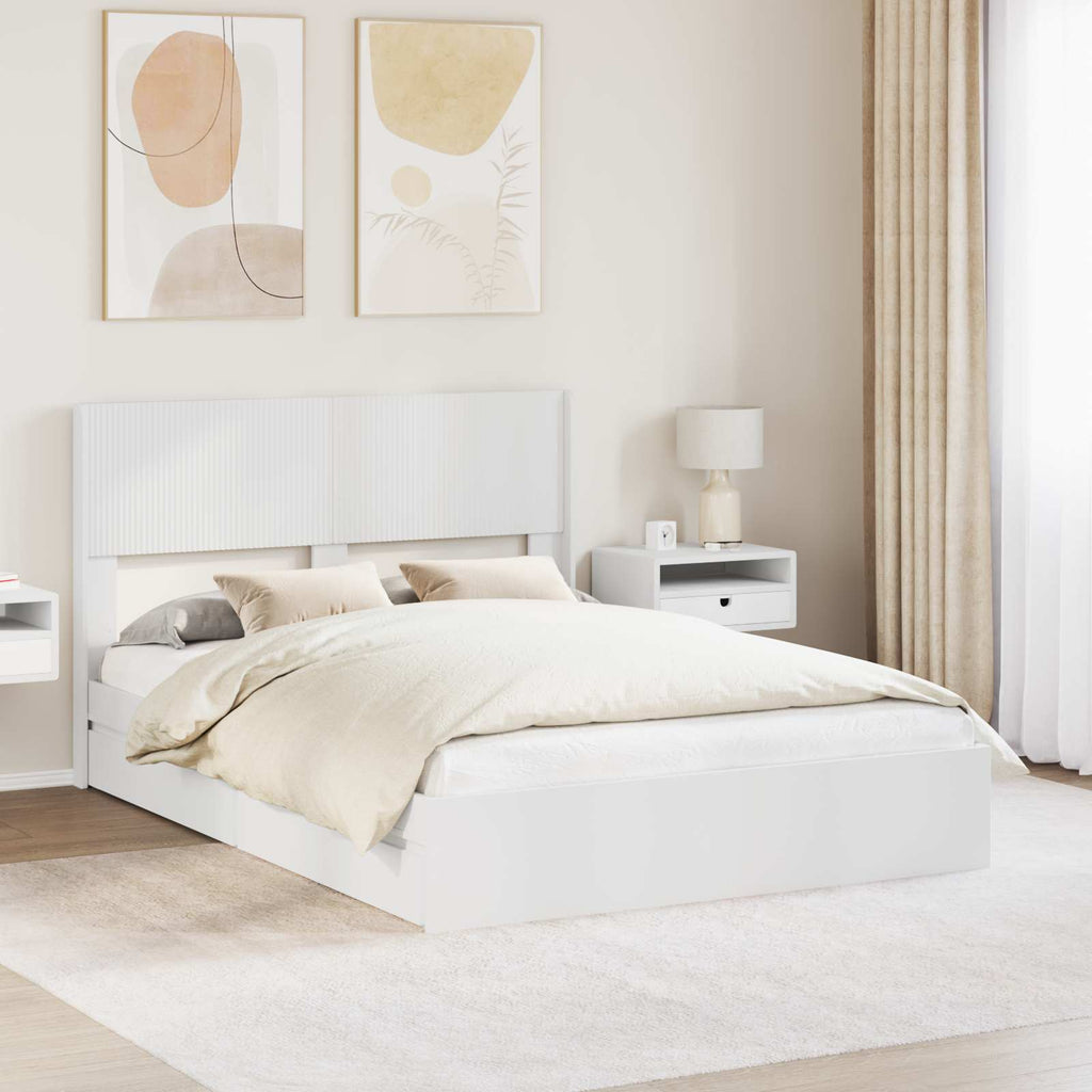 Estructura de cama con almacenamiento y cabecero 3 pcs