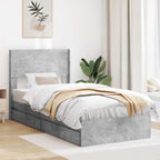 Estructura de cama con almacenamiento y cabecero 3 pcs