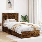 Estructura de cama con almacenamiento y cabecero 3 pcs