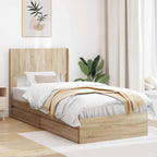 Estructura de cama con almacenamiento y cabecero 3 pcs