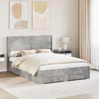 Cama con almacenamiento 140 x 190 cm Madera de ingeniería