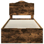 Estructura de cama Roble Ahumado 100 x 200 cm Madera Ingenieril