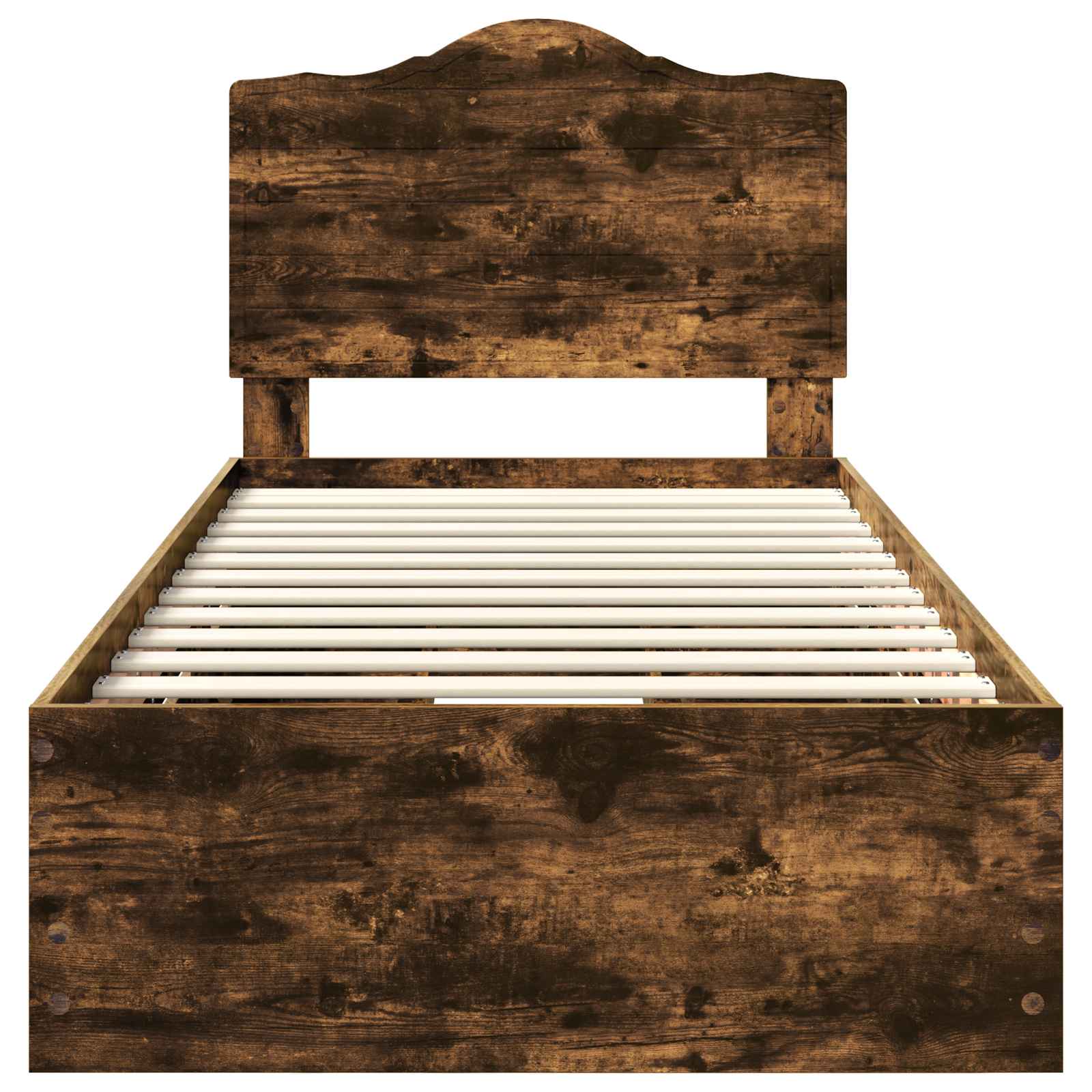 Estructura de cama Roble Ahumado 100 x 200 cm Madera Ingenieril