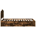 Estructura de cama Roble Ahumado 100 x 200 cm Madera Ingenieril