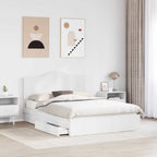 Cama con almacenamiento 140 x 190 cm Madera de ingeniería