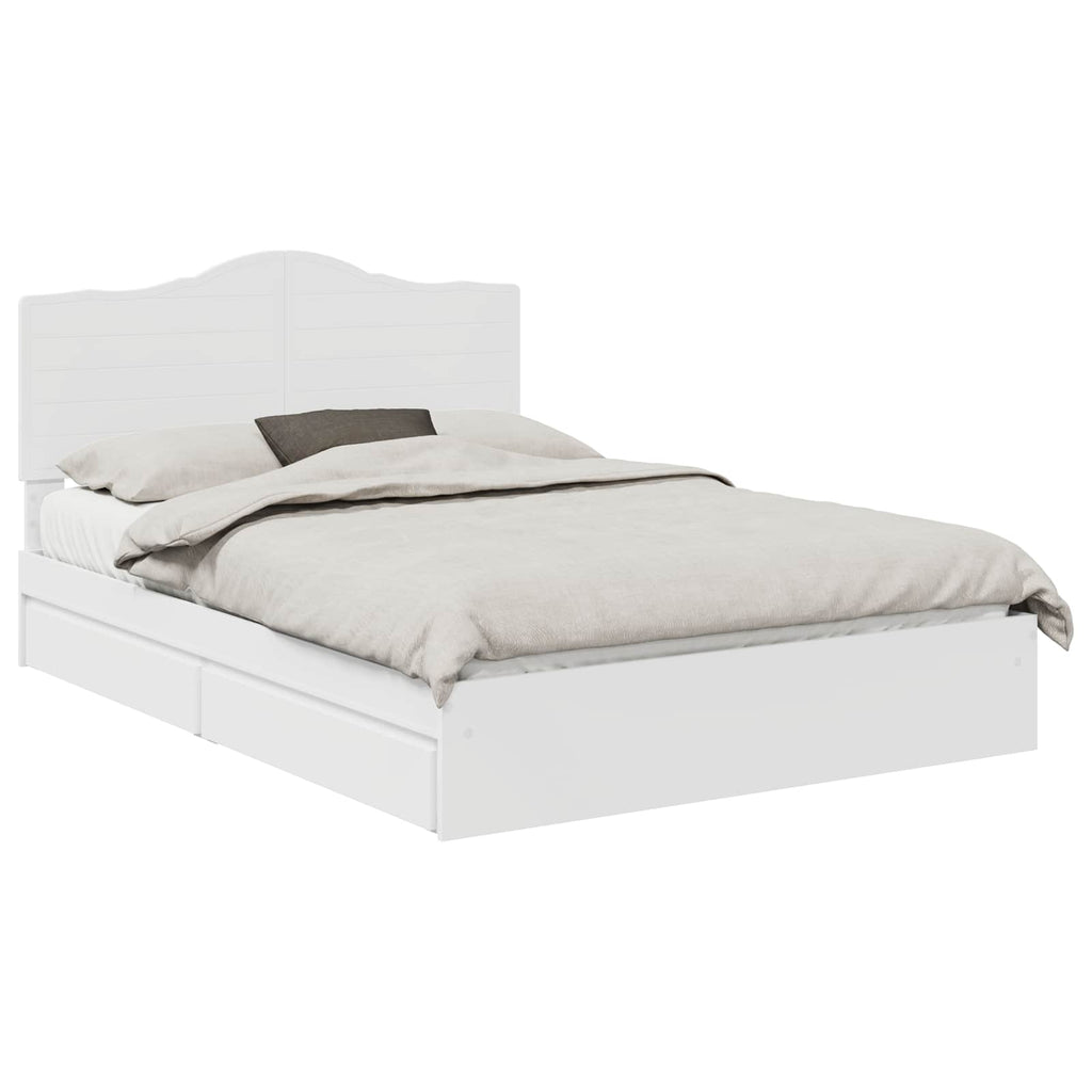 Cama con almacenamiento 140 x 190 cm Madera de ingeniería
