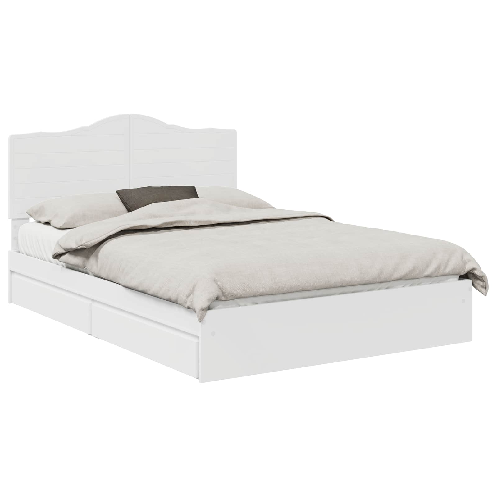 Cama con almacenamiento 140 x 190 cm Madera de ingeniería
