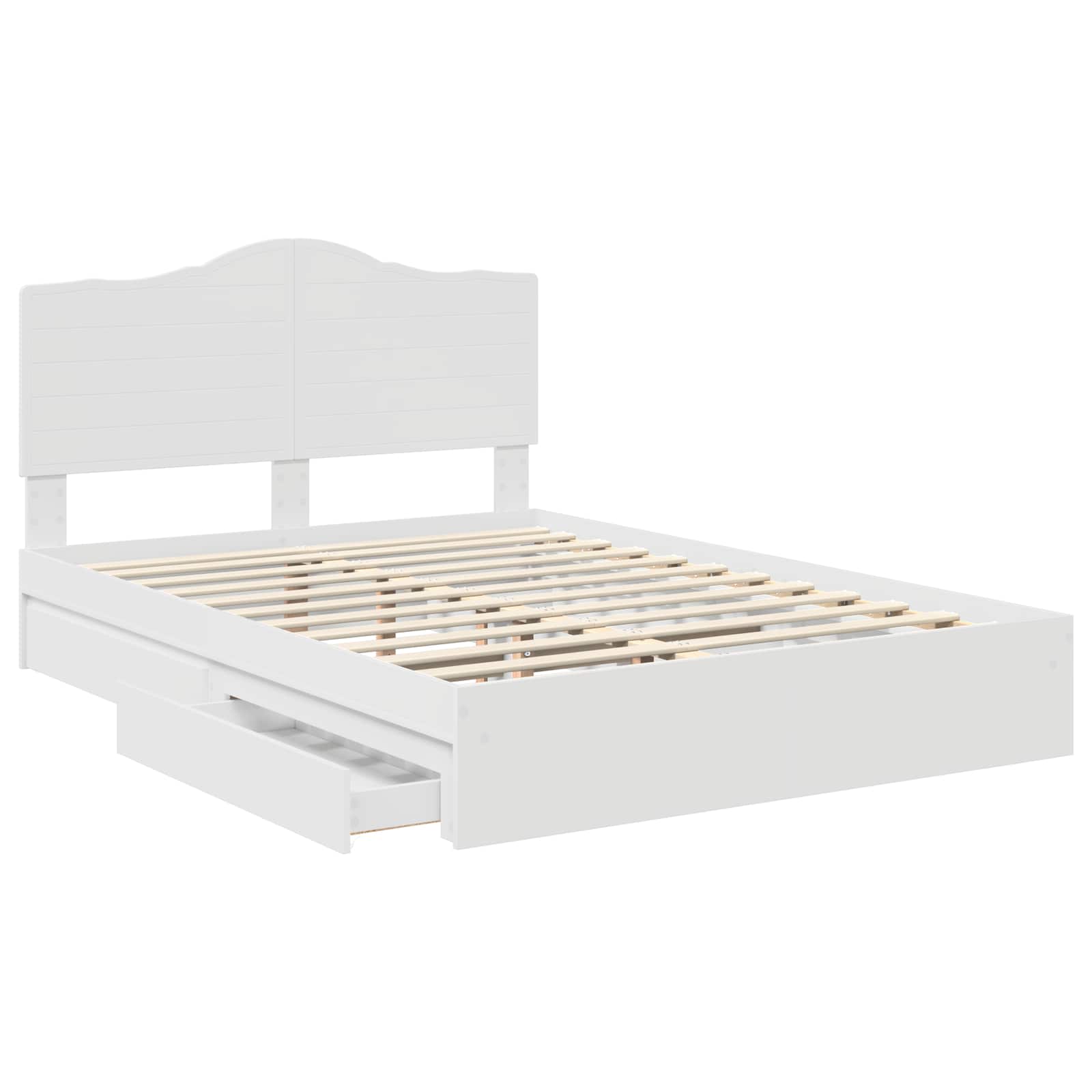 Cama con almacenamiento 140 x 190 cm Madera de ingeniería