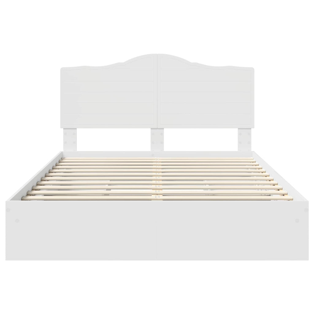 Cama con almacenamiento 140 x 190 cm Madera de ingeniería