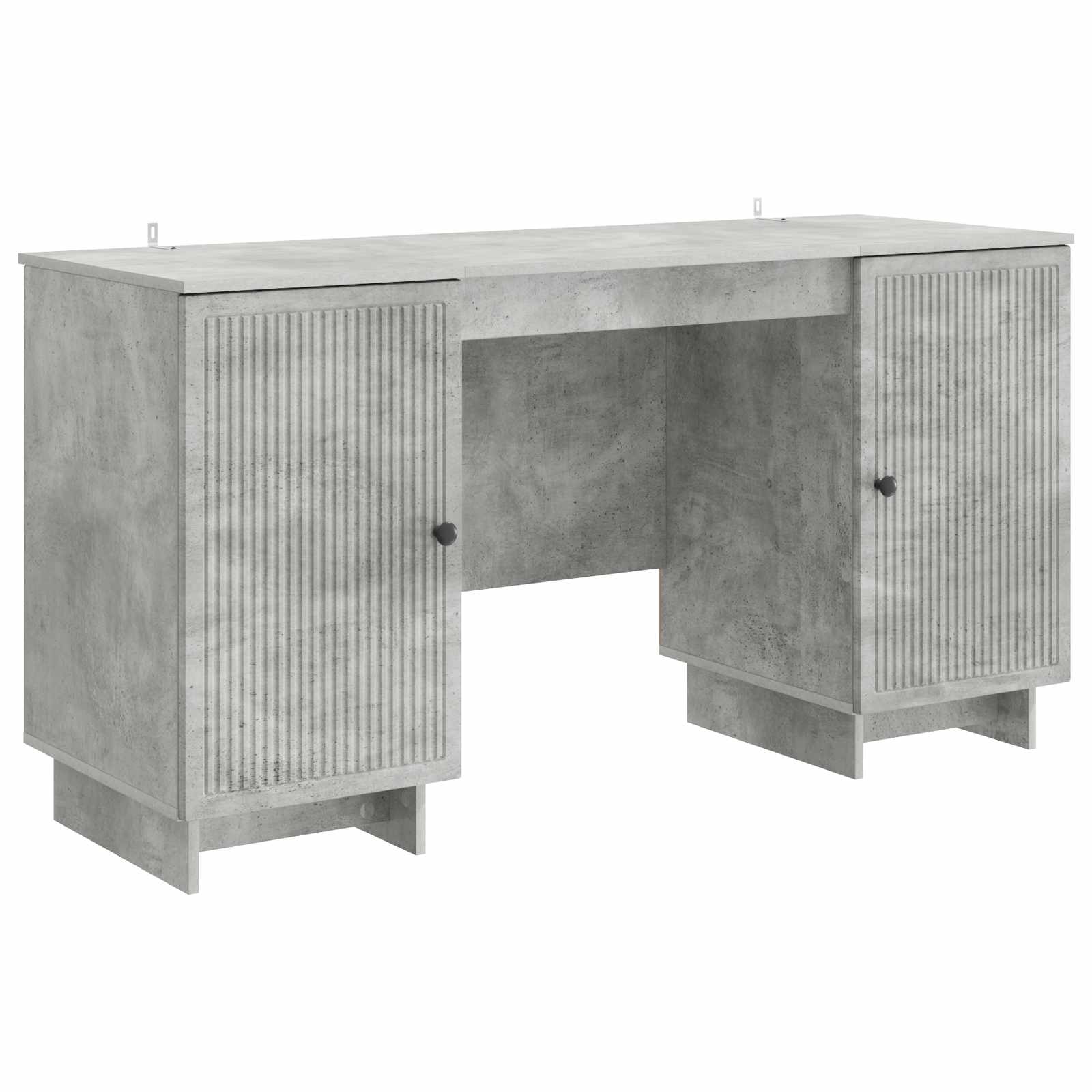 White Glossy Engineered Wood Desk