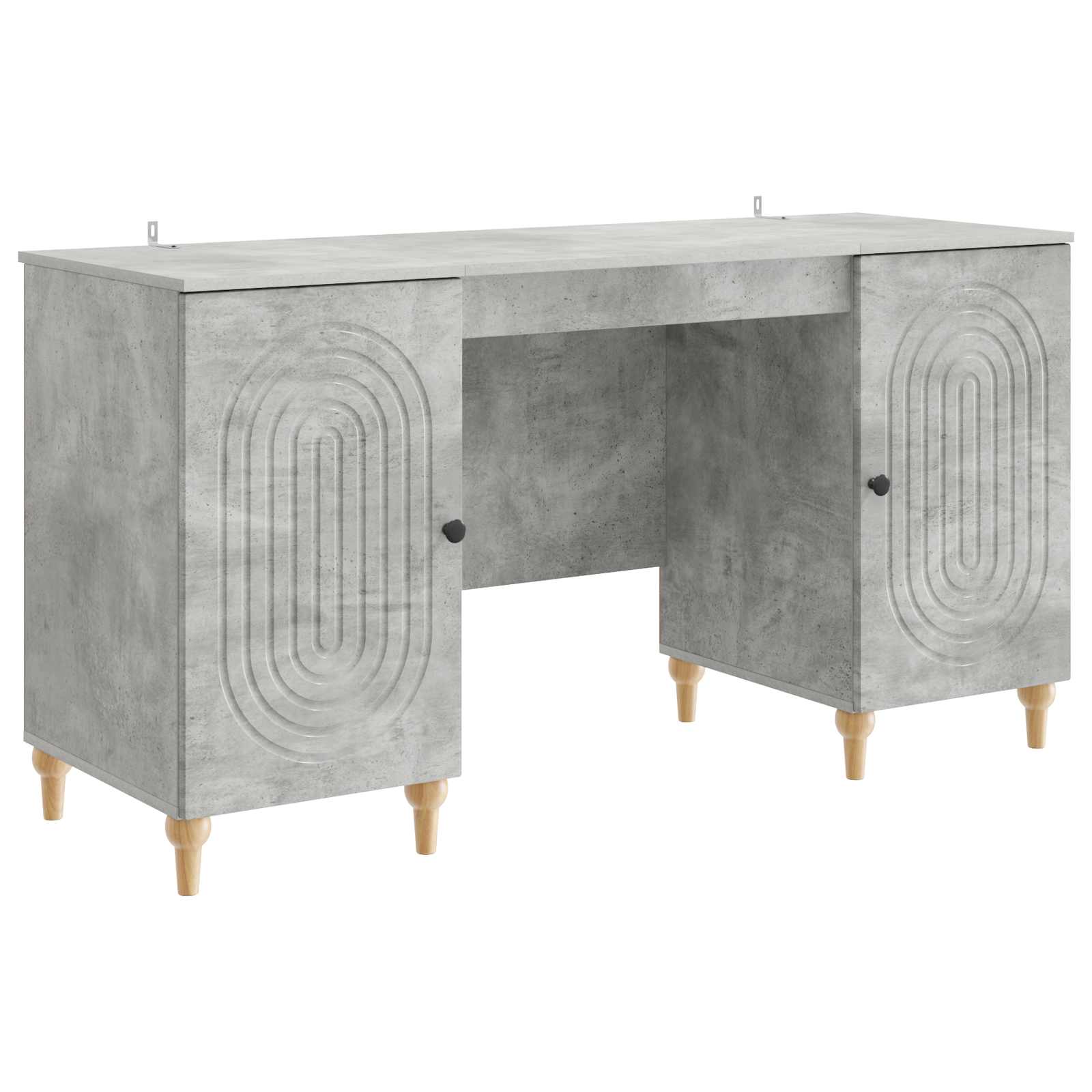 High Gloss Desk 142.5 x 50 x 75 cm Engineered Wood