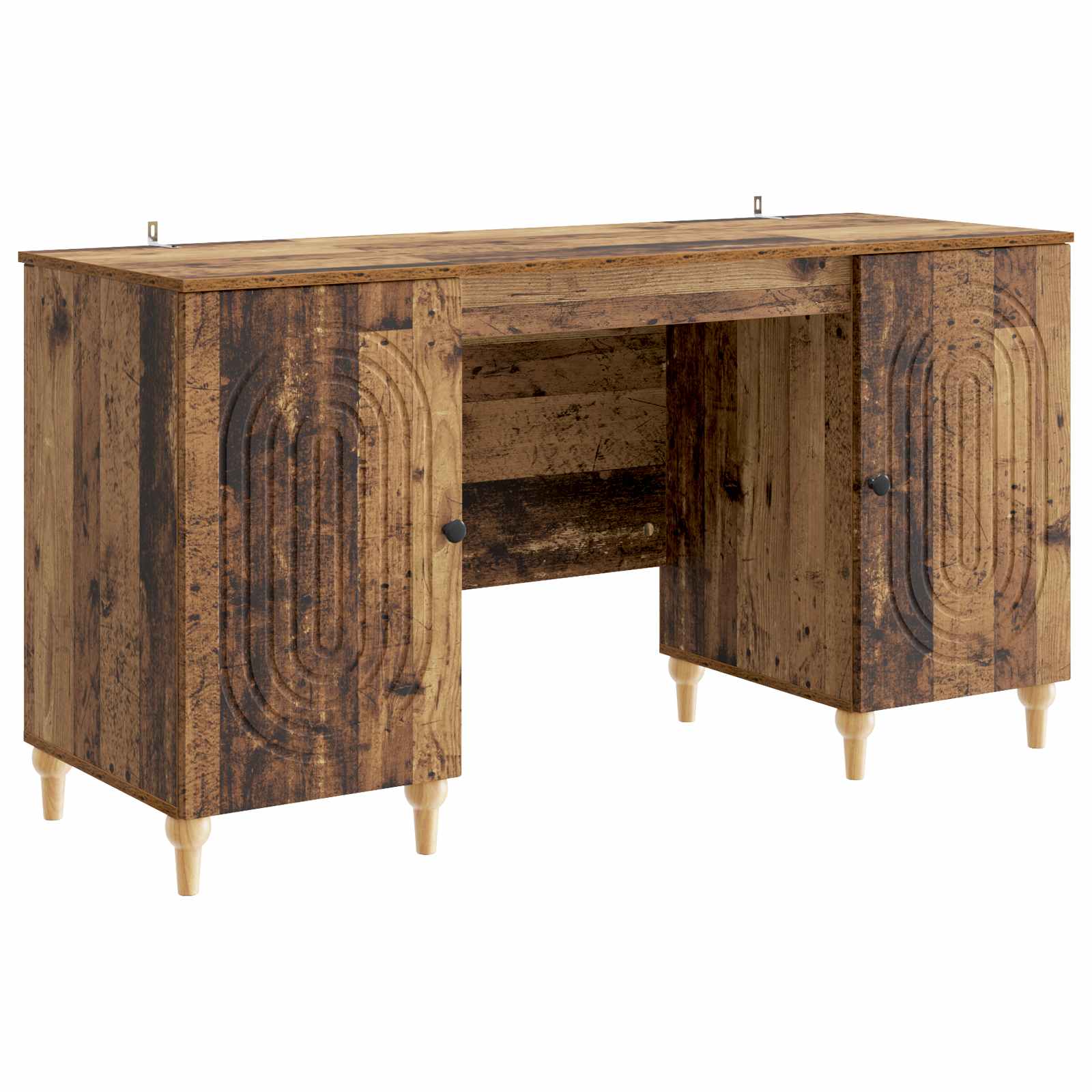 High Gloss Desk 142.5 x 50 x 75 cm Engineered Wood