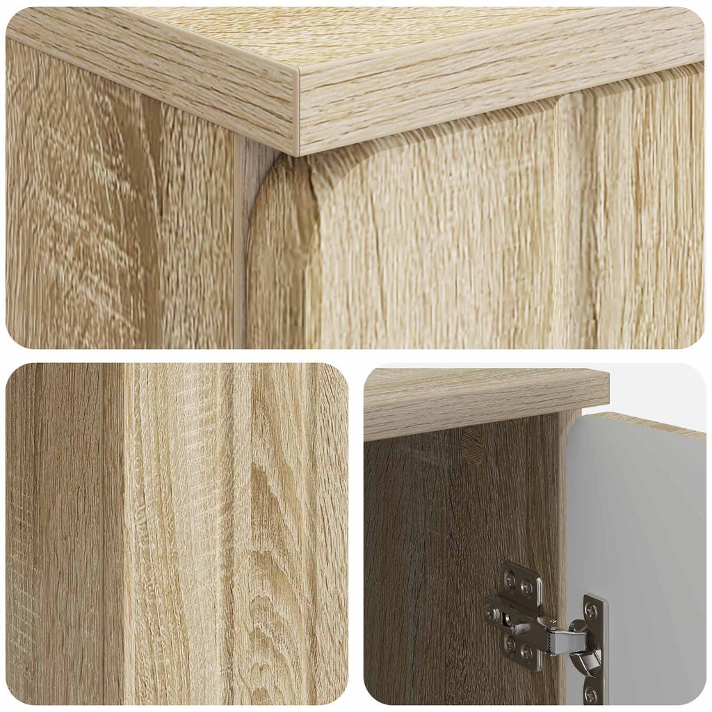Escritorio Roble Sonoma 142,5 x 50 x 75 cm Madera de Ingeniería