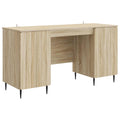 Escritorio Roble Sonoma 142,5 x 50 x 75 cm Madera de Ingeniería