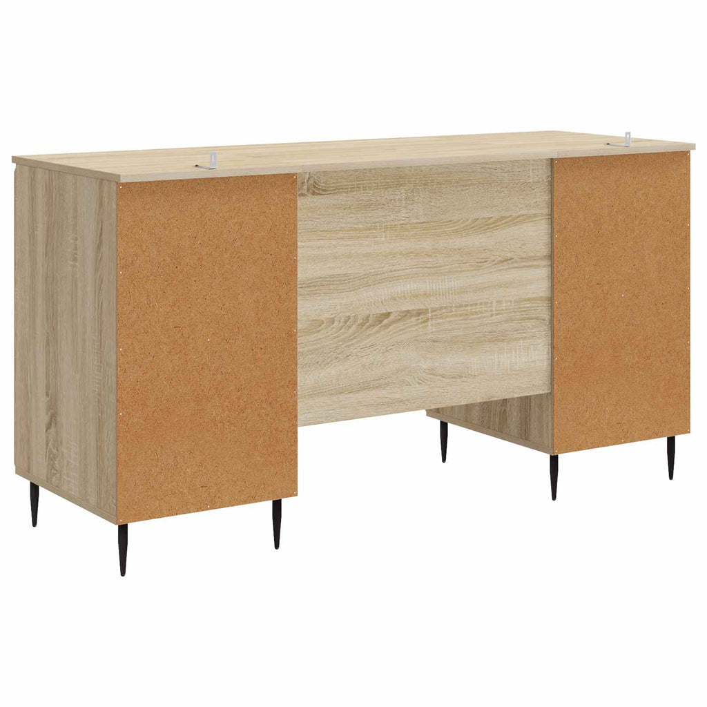 Escritorio Roble Sonoma 142,5 x 50 x 75 cm Madera de Ingeniería