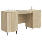 Escritorio Roble Sonoma 142,5 x 50 x 75 cm Madera de Ingeniería