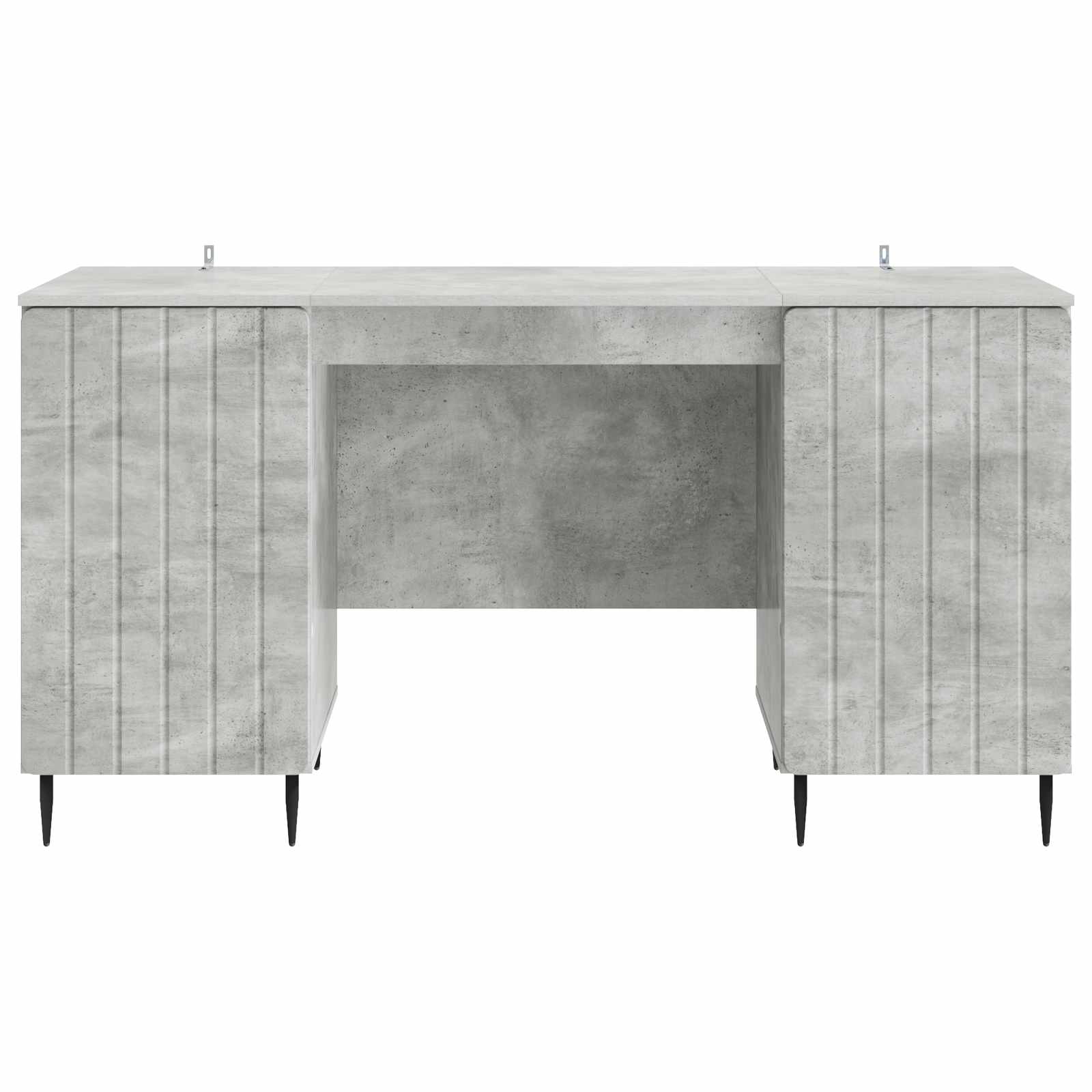 Escritorio con estante Gris Hormigón 142,5 x 50 x 75 cm