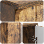 Escritorio con estante Roble Ahumado 142,5 x 50 x 75 cm