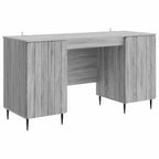 Escritorio Gris Sonoma 142,5 x 50 x 75 cm Madera de Ingeniería
