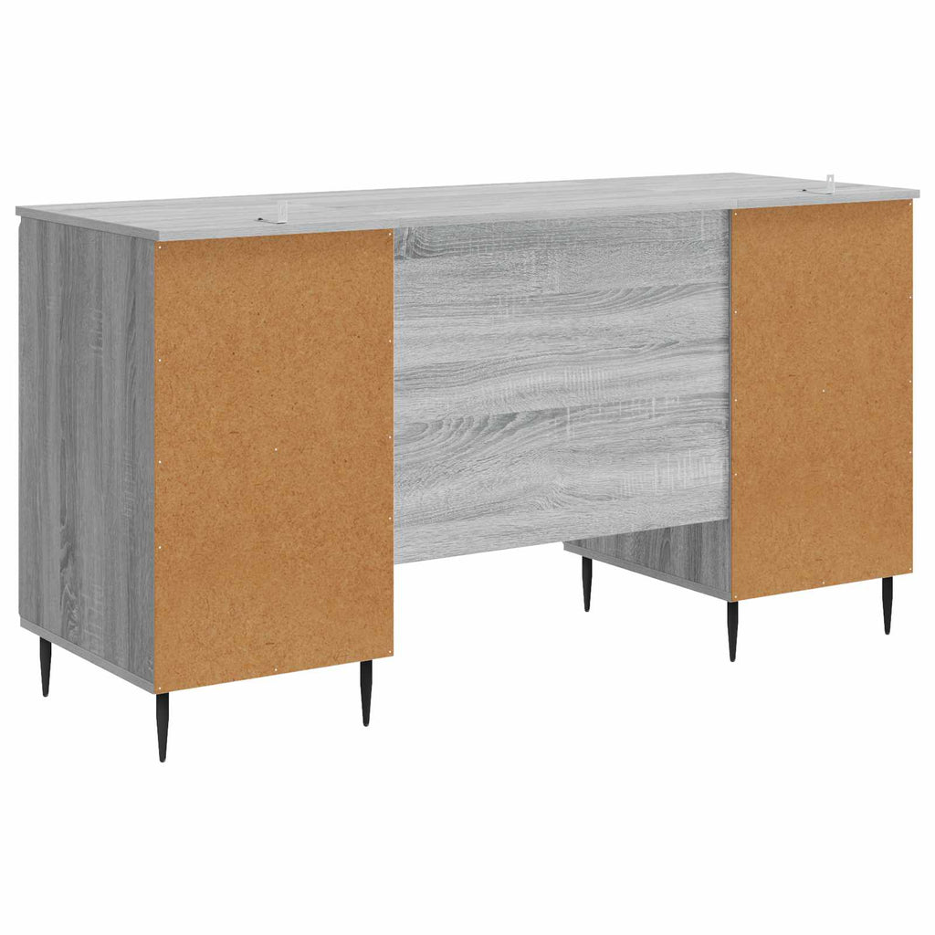 Escritorio Gris Sonoma 142,5 x 50 x 75 cm Madera de Ingeniería